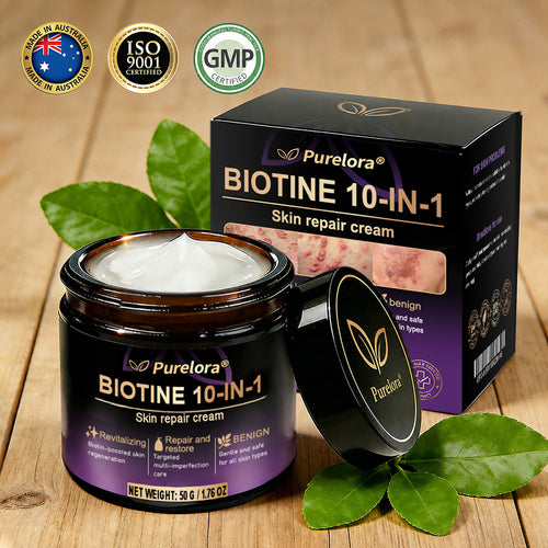 Made and shipped from Australia 🍁 Purelora® Biotin 10-in-1 Skin Repair Cream — Last day of the sale: 25% off.