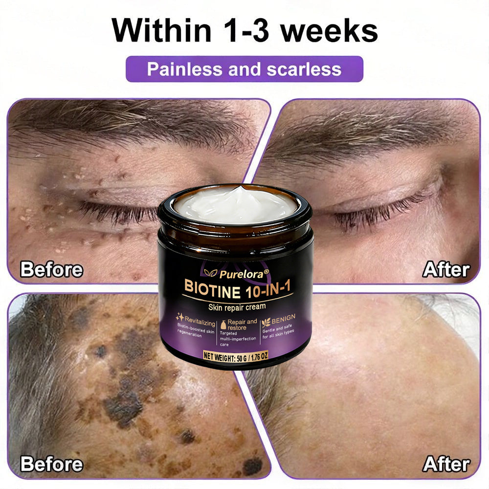 Made and shipped from Australia 🍁 Purelora® Biotin 10-in-1 Skin Repair Cream — Last day of the sale: 25% off.