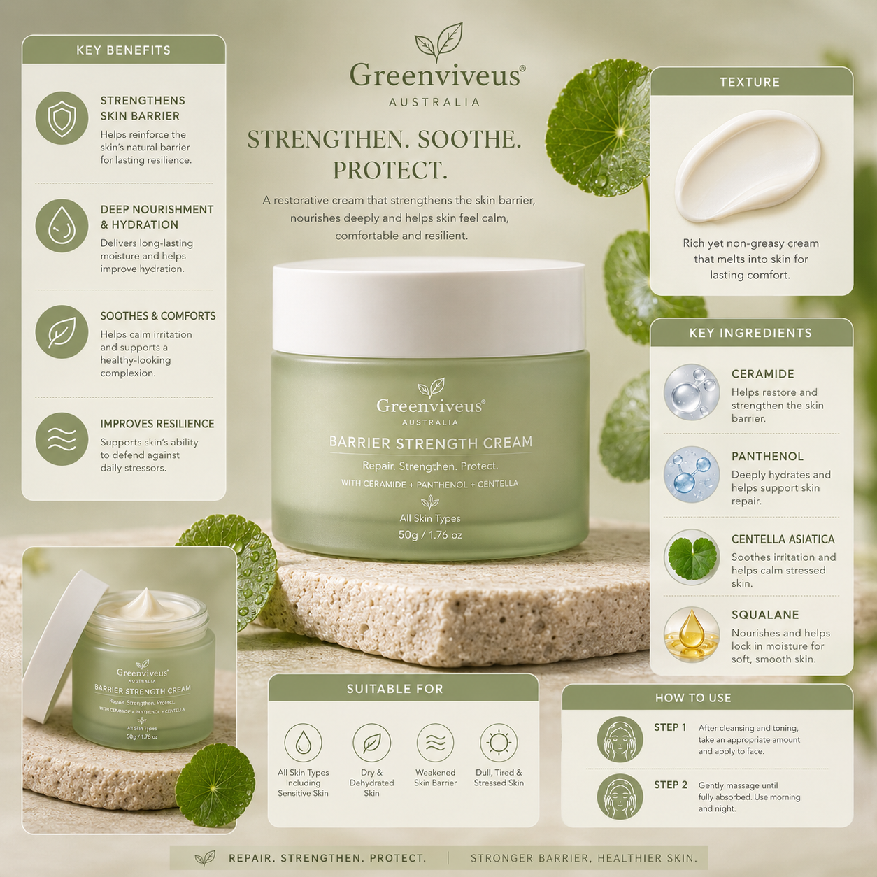 Greenviveus® Barrier Strength Cream