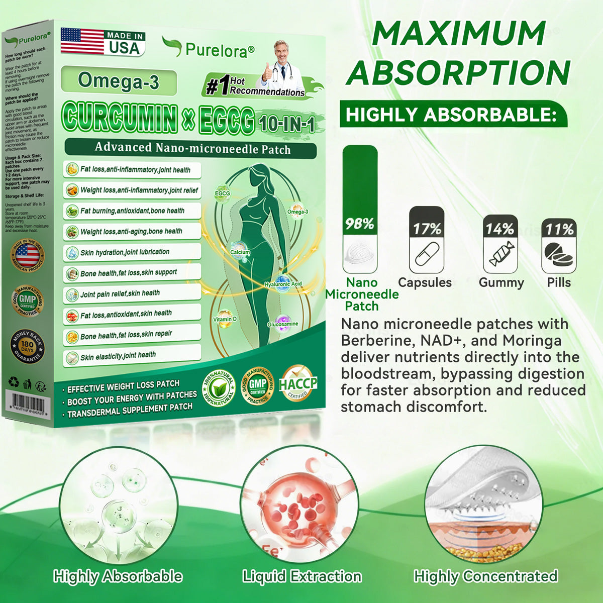 🔥 New Launch | Purelora® 10-in-1 Nanomicroneedle Patch: Berberine, Apple Cider Vinegar, and EGCG — Burns stubborn fat • Reduces wrinkles • Supports joint comfort (Visible results in just 7 days)
