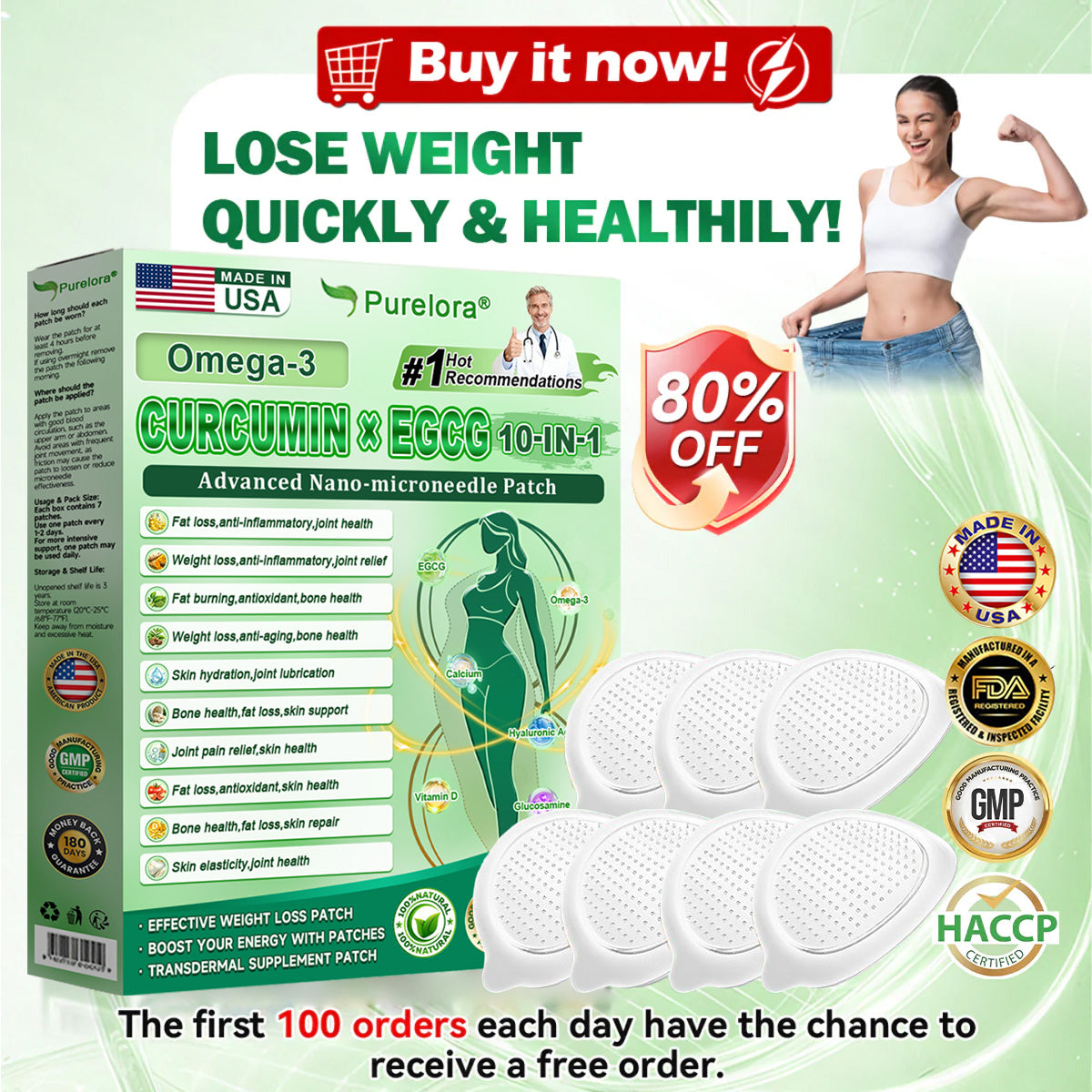 🔥 New Launch | Purelora® 10-in-1 Nanomicroneedle Patch: Berberine, Apple Cider Vinegar, and EGCG — Burns stubborn fat • Reduces wrinkles • Supports joint comfort (Visible results in just 7 days)