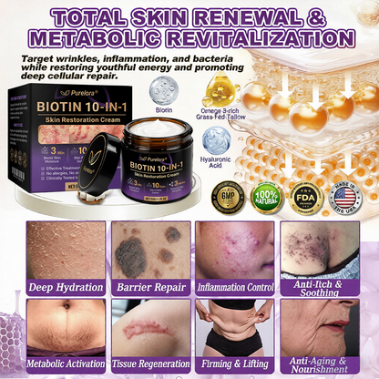 Made and shipped from Australia 🍁 Purelora® Biotin 10-in-1 Skin Repair Cream — Last day of the sale: 25% off.