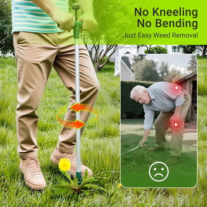 Stand-Up Lawn Root Puller