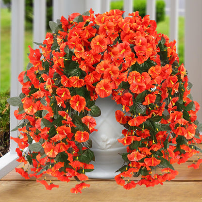 🔥Last Day 75% OFF🔥-On Sale-Artificial Faux Hanging Flowers Plants - UV resistant, Waterproof,Windproof