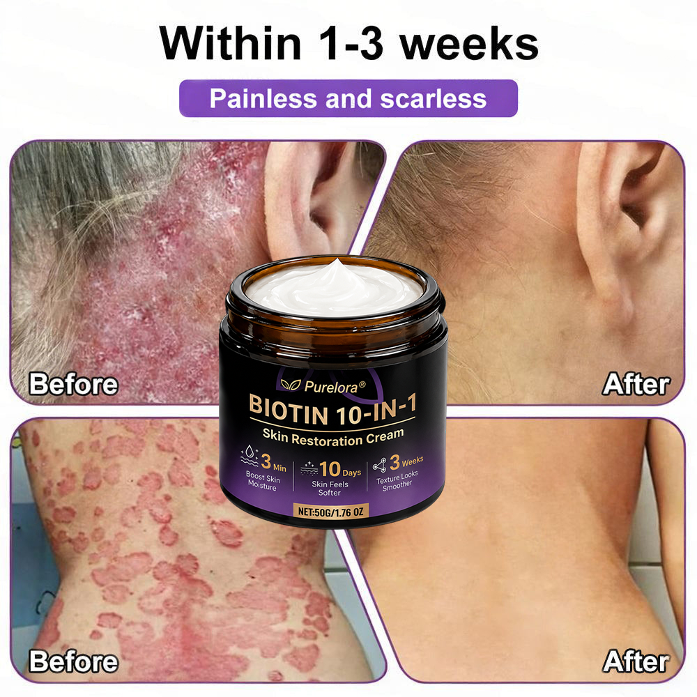 Made and shipped from Australia 🍁 Purelora® Biotin 10-in-1 Skin Repair Cream — Last day of the sale: 25% off.