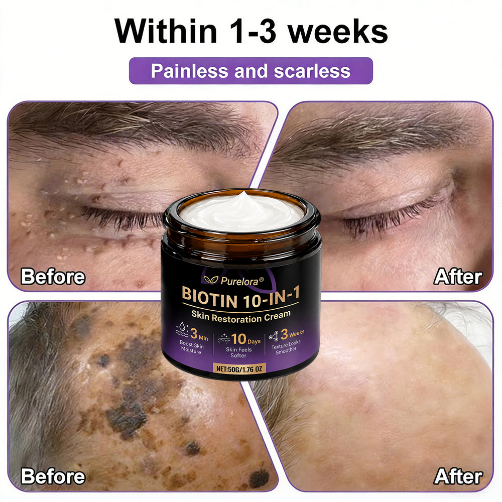 Made and shipped from Australia 🍁 Purelora® Biotin 10-in-1 Skin Repair Cream — Last day of the sale: 25% off.