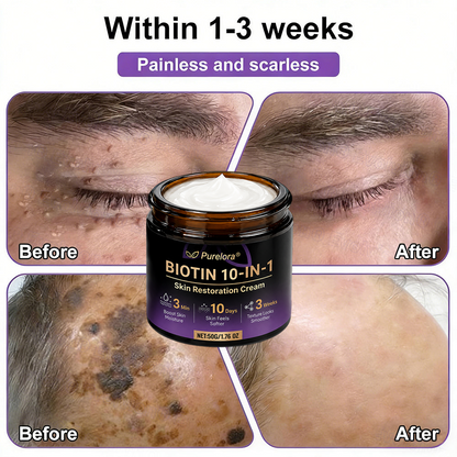 Made and shipped from Australia 🍁 Purelora® Biotin 10-in-1 Skin Repair Cream — Last day of the sale: 25% off.