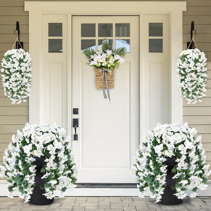 🔥Last Day 75% OFF🔥-On Sale-Artificial Faux Hanging Flowers Plants - UV resistant, Waterproof,Windproof