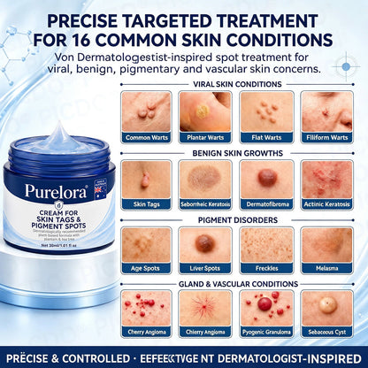 𝐏𝐔𝐑𝐄𝐋𝐎𝐑𝐀® 𝟕-𝐃𝐚𝐲 𝐒𝐤𝐢𝐧 𝐓𝐚𝐠 & 𝐒𝐩𝐨𝐭 𝐑𝐞𝐦𝐨𝐯𝐚𝐥 𝐂𝐫𝐞𝐚𝐦 (𝐏𝐚𝐢𝐧𝐥𝐞𝐬𝐬 𝐅𝐨𝐫𝐦𝐮𝐥𝐚 – 𝐍𝐨 𝐒𝐜𝐚𝐫𝐫𝐢𝐧𝐠) 🌹🌹