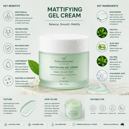 Greenviveus® Mattifying Gel Cream