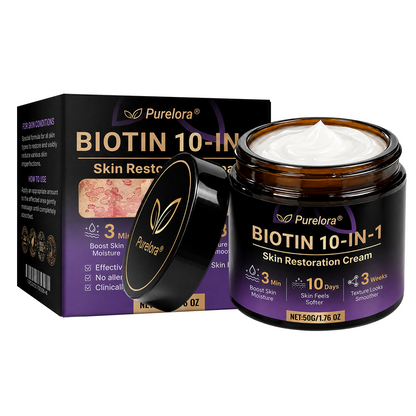 Made and shipped from Australia 🍁 Purelora® Biotin 10-in-1 Skin Repair Cream — Last day of the sale: 25% off.