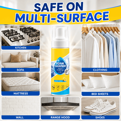 🔥Last Day 60% OFF - Foam No-Rinse Cleaner — Spray, Wipe & Done
