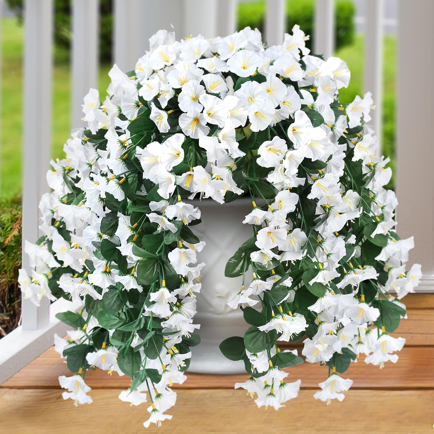 🔥Last Day 75% OFF🔥-On Sale-Artificial Faux Hanging Flowers Plants - UV resistant, Waterproof,Windproof