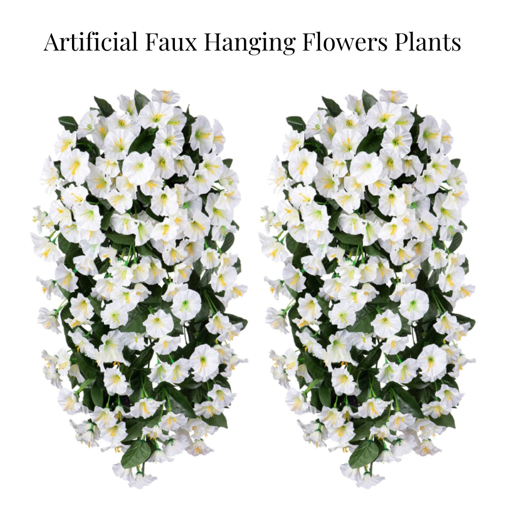 🔥Last Day 75% OFF🔥-On Sale-Artificial Faux Hanging Flowers Plants - UV resistant, Waterproof,Windproof