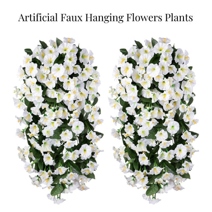 🔥Last Day 75% OFF🔥-On Sale-Artificial Faux Hanging Flowers Plants - UV resistant, Waterproof,Windproof